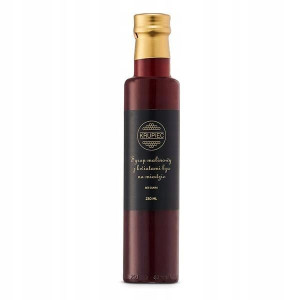 SYROP MALINOWY Z KWIATAMI BZU na miodzie 230ml
