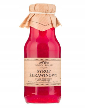 Syrop żurawinowy sok z żurawiny Symbol Smaku 250ml