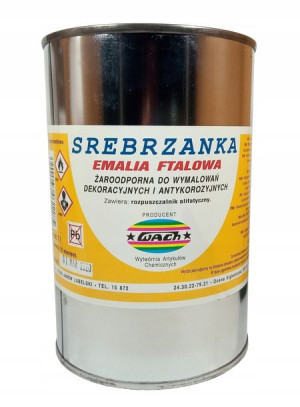 Srebrzanka Emalia Ftalowa Żaroodporna 1 Litr