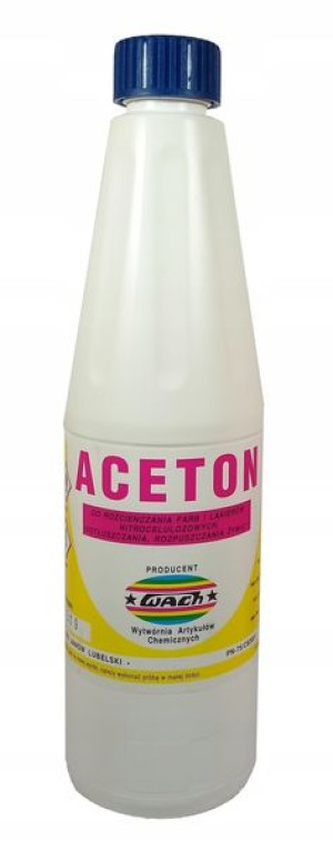 Aceton techniczny, rozpuszczalnik 500ml