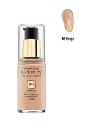 Max Factor Facefinity All Day Flawless 3 in 1 Foundation 55 Beige Podkład -