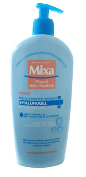 Mixa Hyalurogel mleczko intensywnie nawilżające do ciała - 400ml