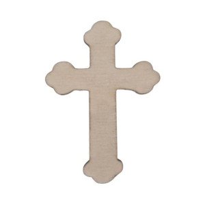 Drewniana scrapka krzyż 5cm wysokości 1szt