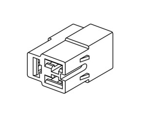 Obudowa konektorowa ONP MC 6,3 V2 3P "T" ( sprzedawana po 20 szt ) ELMOT