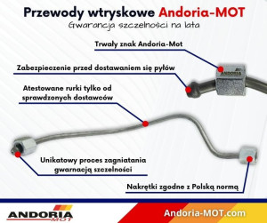 Przewód wtryskowy III Zetor ANDORIA-MOT