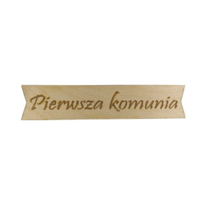 Pierwsza komunia ozdobna plakietka 14cm 1szt