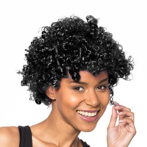 PERUKA AFRO Czarna rozmiar uniwersalny Na imprezę