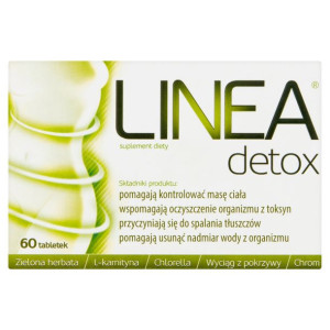  Linea Detox suplement diety wspomagający kontrolę masy ciała 60 tabletek