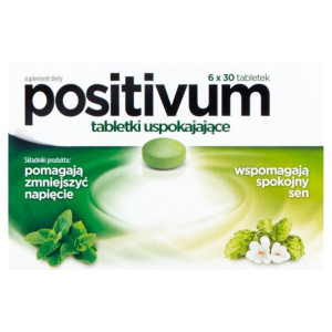  Positivum Tabletki uspokajające suplement diety 180 tabletek