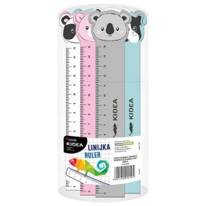 Linijka 15cm z figurką Kidea mix cena za 1szt
