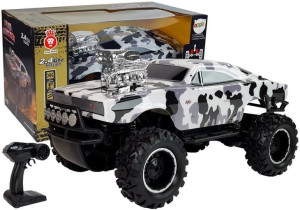 Auto Terenowe Zdalnie Sterowane 2.4G  4x4 Biało-Czarne Moro