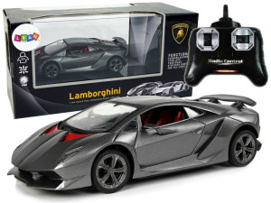Auto Sportowe R/C 1:24  Lamborghini Srebrne 2.4 G Światła
