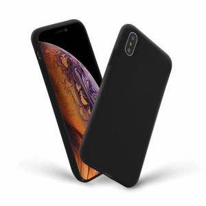 Etui Silicone Cover Do Apple Iphone Xs Max Czarny
