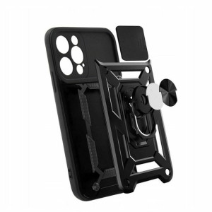 Etui Slide Ring Do Xiaomi Redmi Note 9s/9 Pro Czarny
