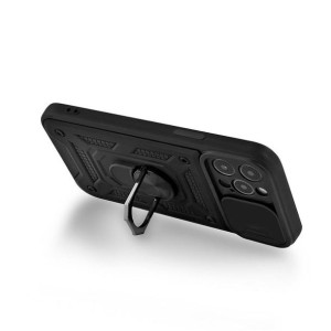Etui Slide Ring Do Motorola Moto E22/e22i Czarny