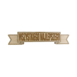 Wszystkiego najlepszego tabliczka 14cm 1szt
