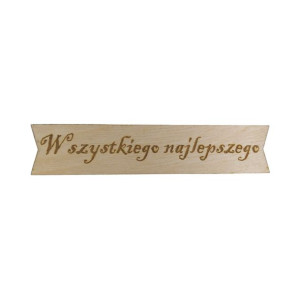 Wszystkiego Najlepszego ozdobna tabliczka 14cm