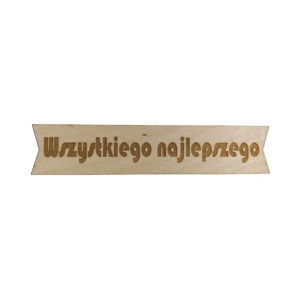 Wszystkiego Najlepszego tabliczka ozdobna 10cm