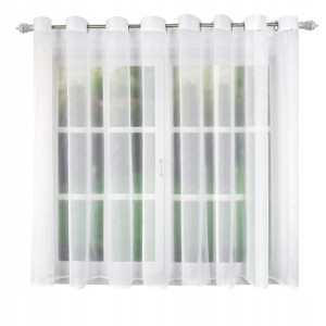 Firana Na Przelotkach 400x150 Cm Gotowa Z Woalu