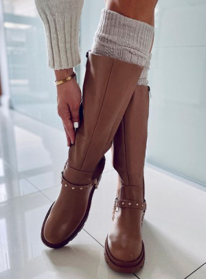 Oficerki damskie YUNA CAMEL 38