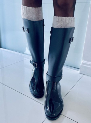 Kalosze oficerki SPLIT BLACK 37