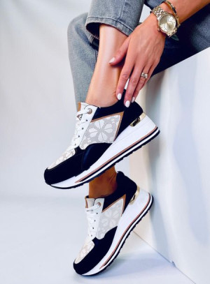Sneakersy na koturnie GREER BLACK 40