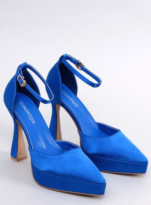 Czółenka na platformie CARLIE NAVY 37