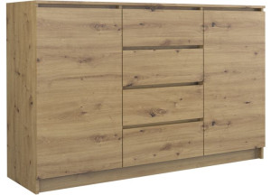 Komoda 2d4s 140 - Dąb Artisan