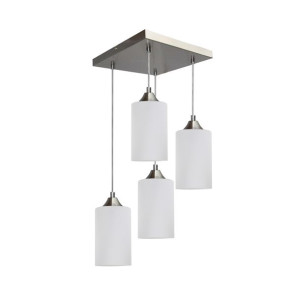 Bosco Mix Lampa Wisząca 4xe27 Max.60w Satyna/transparentny/biały V2