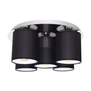 Merida Lampa Sufitowa 5xe27 Max.25w Chrom/czarny