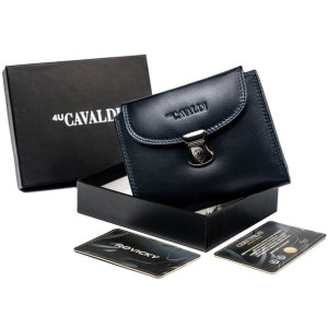 Damski portfel Cavaldi RD-19-GCL czerwony skóra naturalna