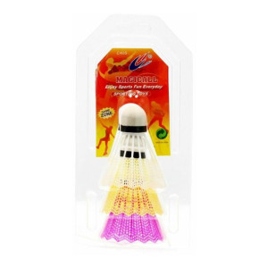 Lotki do Badmintona Zestaw 3szt. Kolorowe Plastikowe