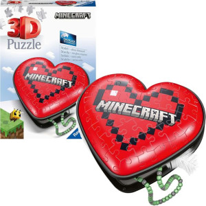 Puzzle 3D Minecraft Serce pojemnik na skarby