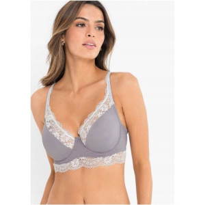 Bonprix Miękki Biustonosz Z Koronką Balkonetka 90c 934402