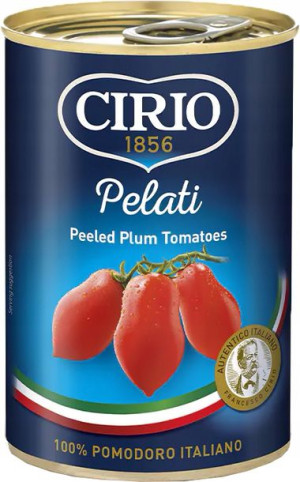 Ciprio Pelati Pomidory bez Skóry Puszka 400g