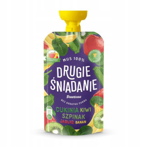 Dawtona Drugie Śniadanie Mus Szpinak Kiwi 100g