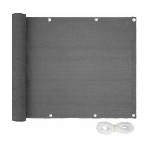 Osłona balkonowa szara 90cm x 5mb HDPE