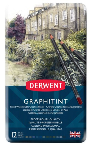 Zestaw kolorowych ołówków Derwent Graphitint 12 szt.