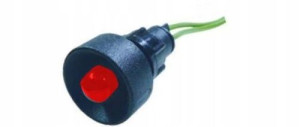 SIMET Lampka Diodowa Klosz 10mm 12-24V czerwona