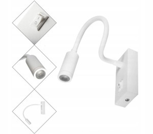 Lampa Biurkowa Kinkiet Nocna Do Sypialni Ścienna