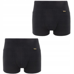 2x Bokserki C+3 Premium Czarne Bawełna Rozmiar Xl