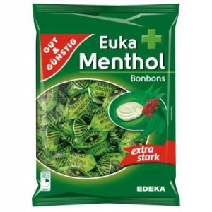 Euka Cukierki eukaliptusowo-miętowe mocne 300g DE