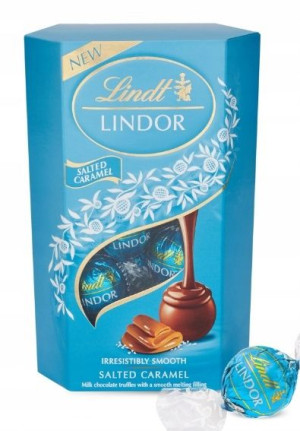 Lindt Lindor Słony Karmel Praliny Czekoladowe 200g