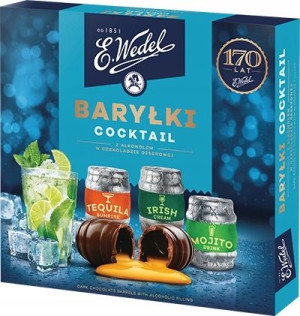Baryłki z Alkoholem Czekoladki Wedel Coctail 200g
