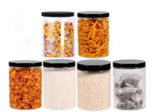 Słoik Plastikowy 1000ml Pojemnik Na Żywność 6szt