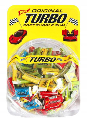 Gumy do żucia TURBO 300 szt Obrazki Guma Balonowa