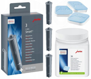 JURA Tabletki 36szt + Filtry Claris Smart+ 3szt