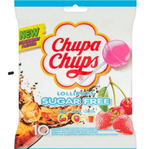 Lizaki Chupa Chups bez cukru 3 Smaki 110g -10 szt