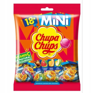 Chupa Chups Mini Lizaki z wit.C- Torebka 18 sztuk