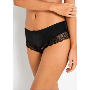 2 Szt Czarne Majtki Figi Z Koronką 48-50 939082